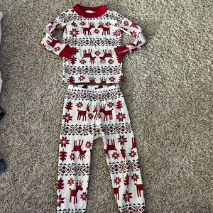Hanna Andersson kids Christmas reindeer pajamas size 3 90cm boys or girl